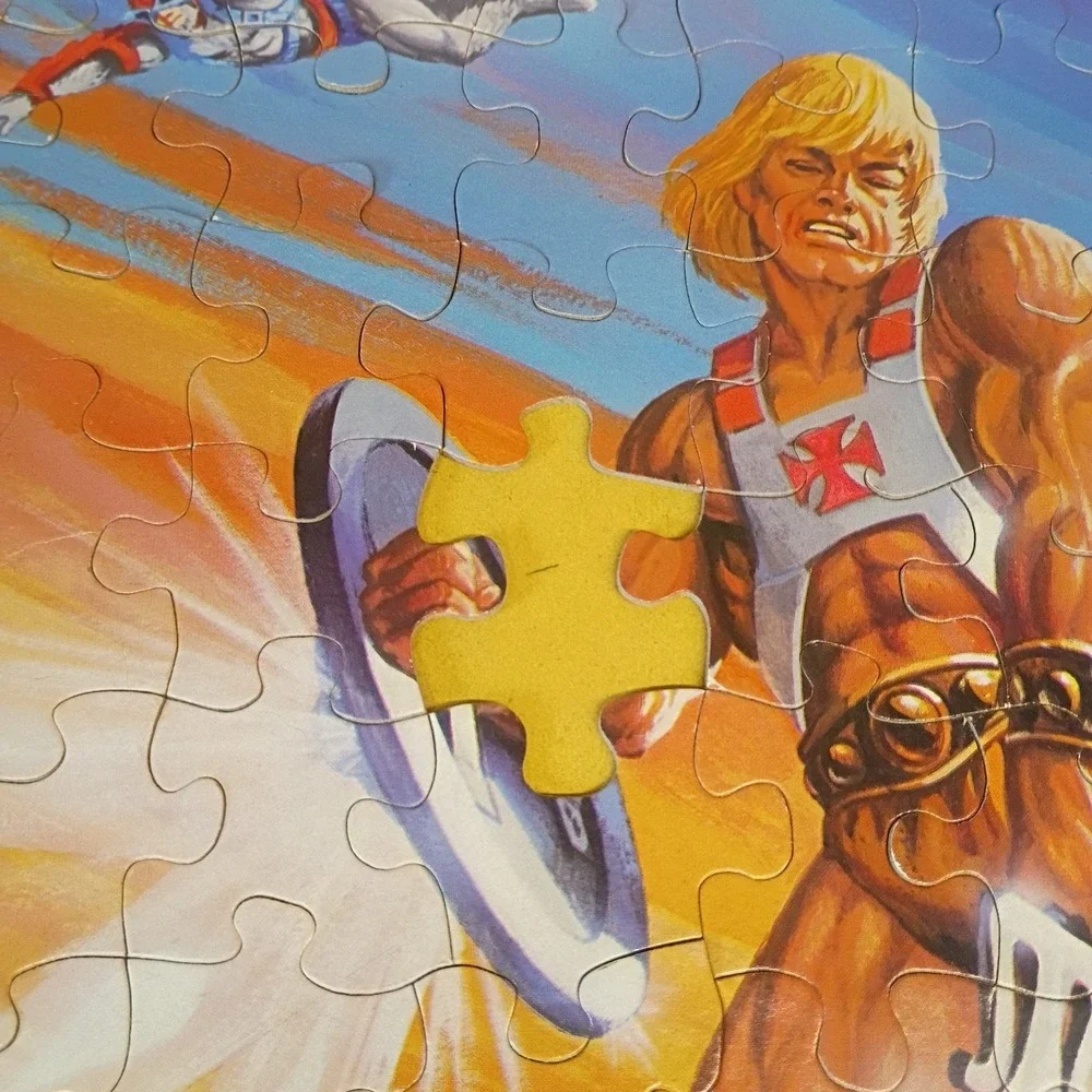 Vintage 80's Masters of the Universe He-Man Golden Jigsaw Puzzle Lot (1 Missing)
